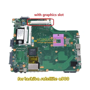 

NOKOTION V000127130 1310A2171553 MainBoard For Toshiba Satellite A300 A350 Laptop Motherboard PM45 with Graphics Slot Free CPU