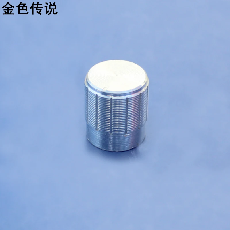 

Silver Aluminum Alloy Knob 15*17mm Potentiometer Encoder Power Amplifier Knob Volume Adjustment Cap Switching Cap