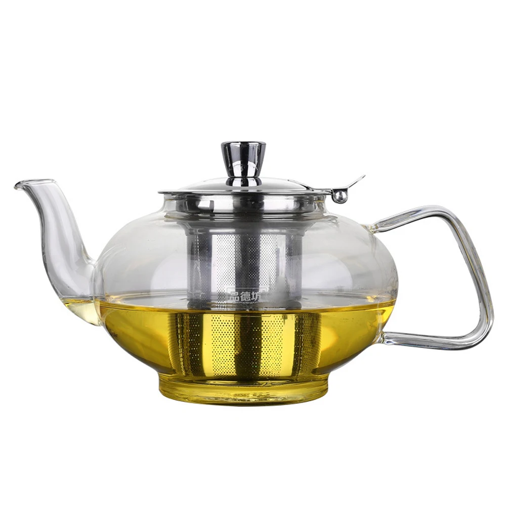 1000ml Hand blown Heat Resistance 30150 oC Borosilicate Glass Teapot
