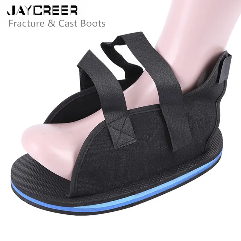

JayCreer Health Economy Open Toe Cast Boot Rocker Sole, Open Toe Box