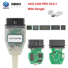 VAG Can Pro 5.5.1 с ключом OBD OBD2 автомобильный диагностический инструмент сканер кабель для CAN BUS+ UDS+ K-line UDS поддержка для VW/Audi