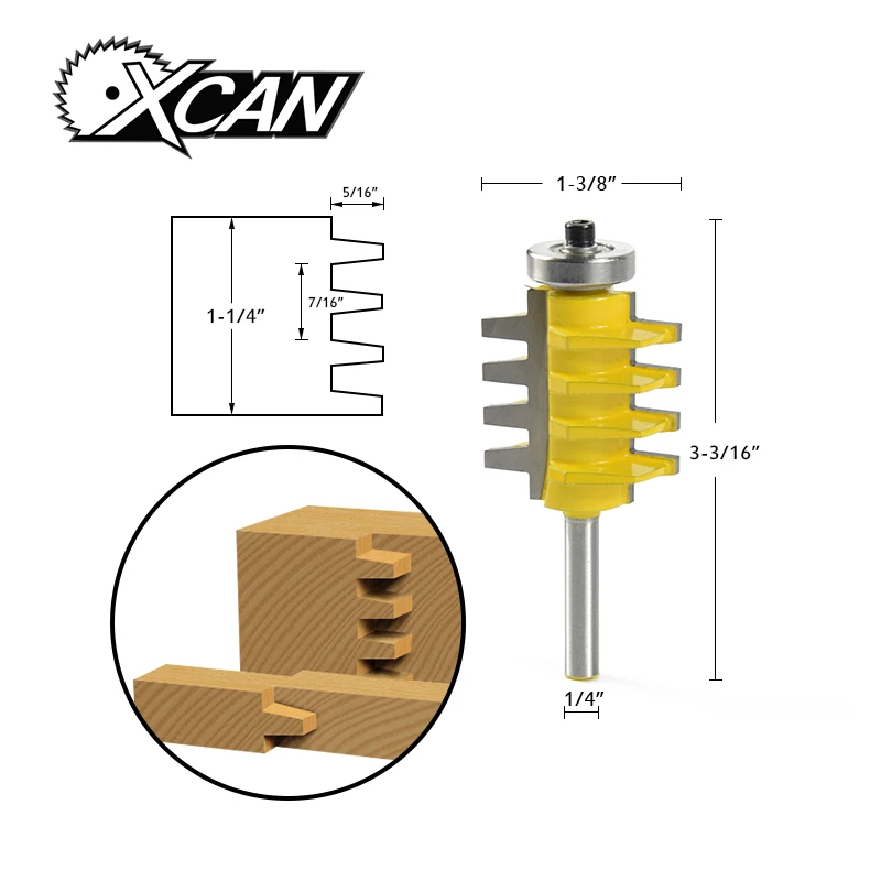 Buy XCAN! 1pc Reversible Finger Joint Glue Joint