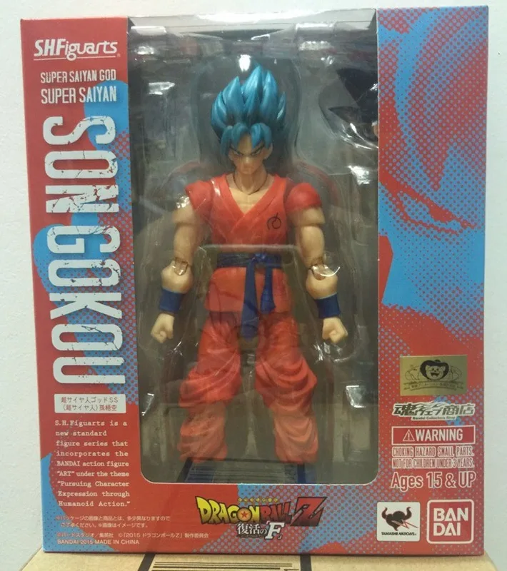 15 см Dragon Ball Супер Saiyan мобильный Бог Сон Гоку с голубыми волосами фигурку модель