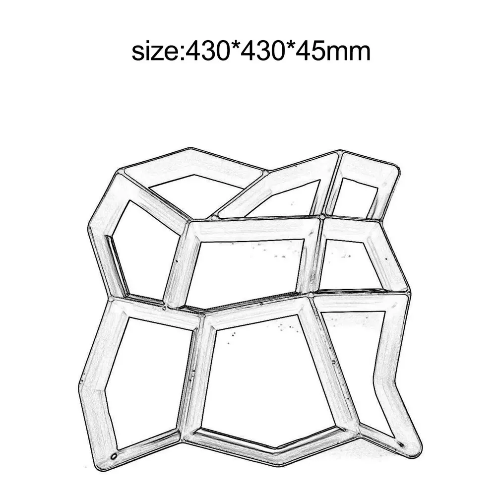 Пластиковые формованные Тротуарные дорожки производитель плесень многоразовые для бетона цемента камень дизайн путь асфальтоукладчик сад прогулки производитель
