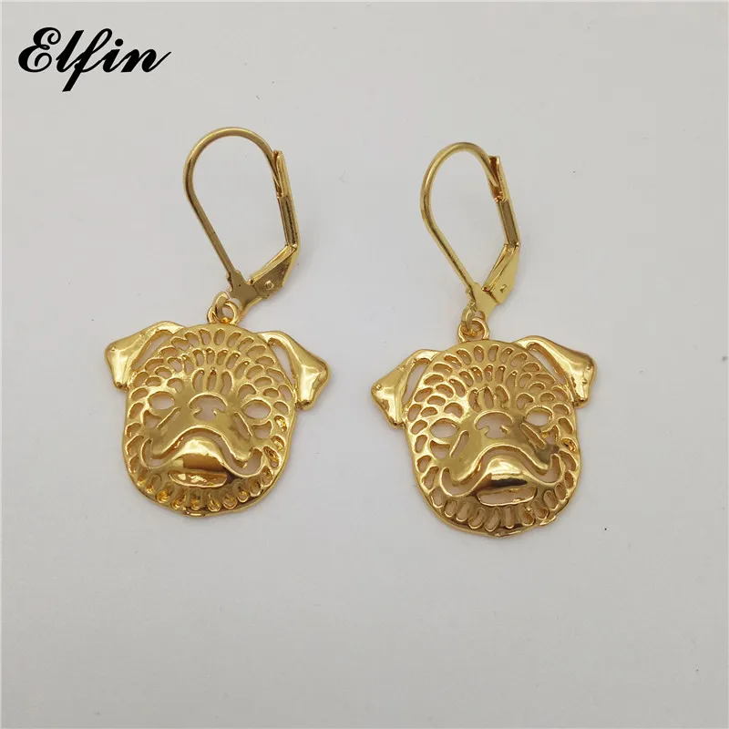 

Elfin New Trendy Brussels Griffon Earings Fashion Jewelry Animal Pet Dog Drop Earrings For Women Female