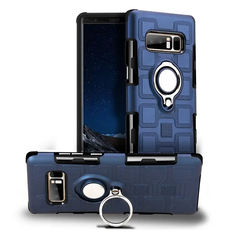 

MAKEULIKE Back Case For Samsung Galaxy S8 Plus Finger Ring Protector Cover Coque For Samsung S8 S8Plus Case Fundas