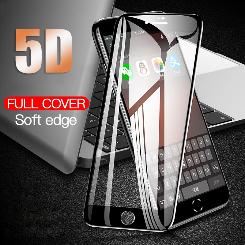 

5D Protective Glass for iPhone 7 Screen Protector iPhone 8 Xr Xs Xs Max Tempered Glass on iPhone X 6 6s 7 8 Plus Xs Glass