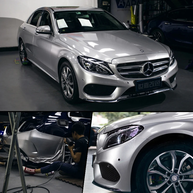 Silver Glossy Vinyl Film