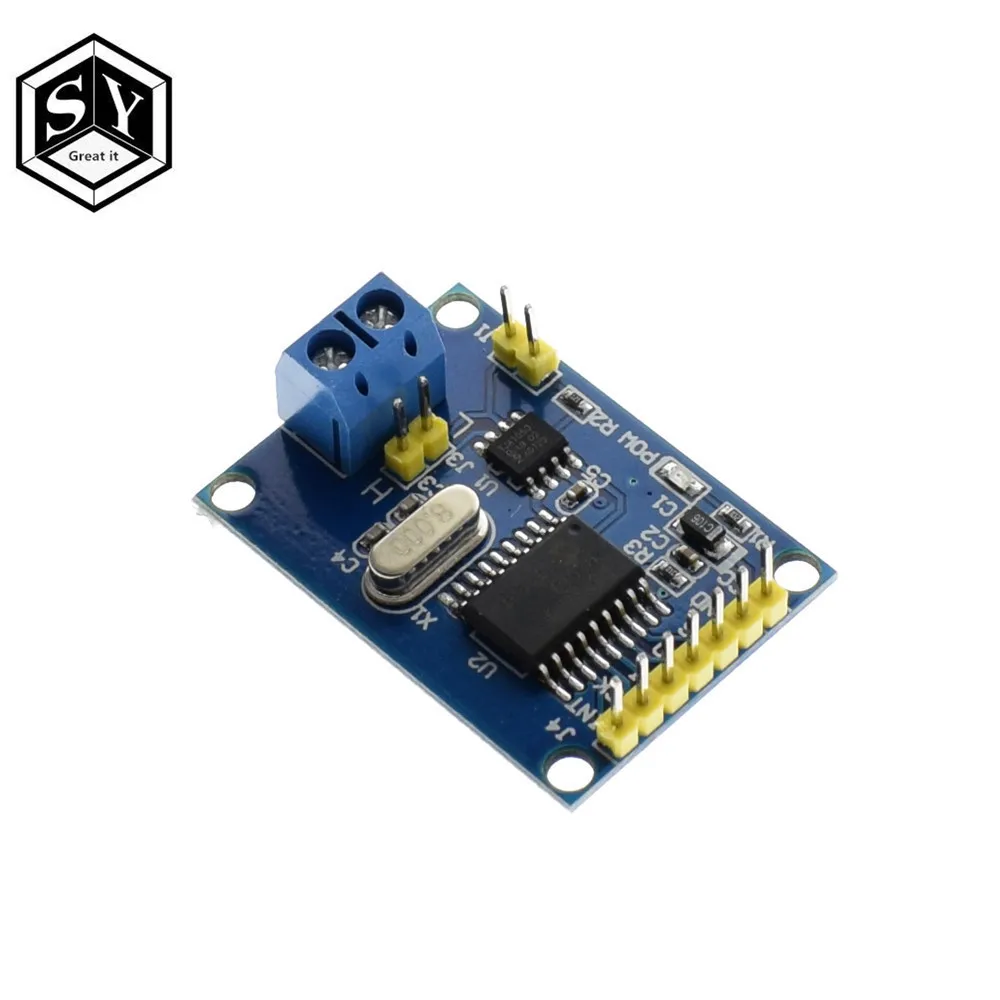 

1PCS Great IT MCP2515 CAN Bus Module TJA1050 receiver SPI For 51 MCU ARM controller