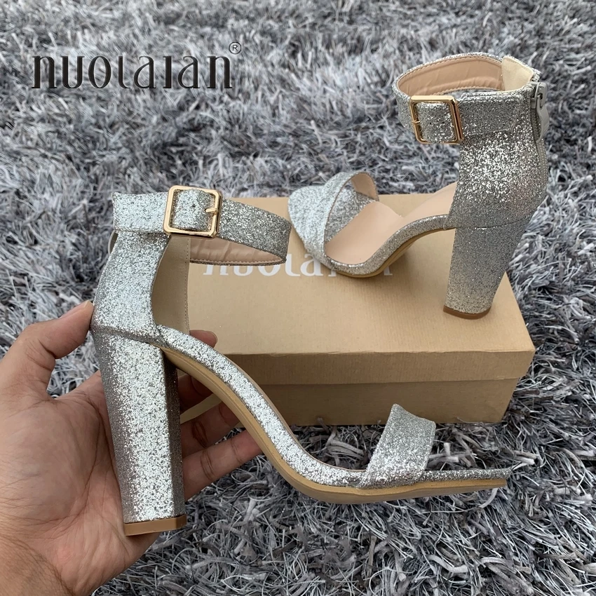 

2019 Summer Women Sandals Sexy High Heels sandals Ankle Strap Women Shoes Peep Toe High Heels Party Wedding Shoes Woman