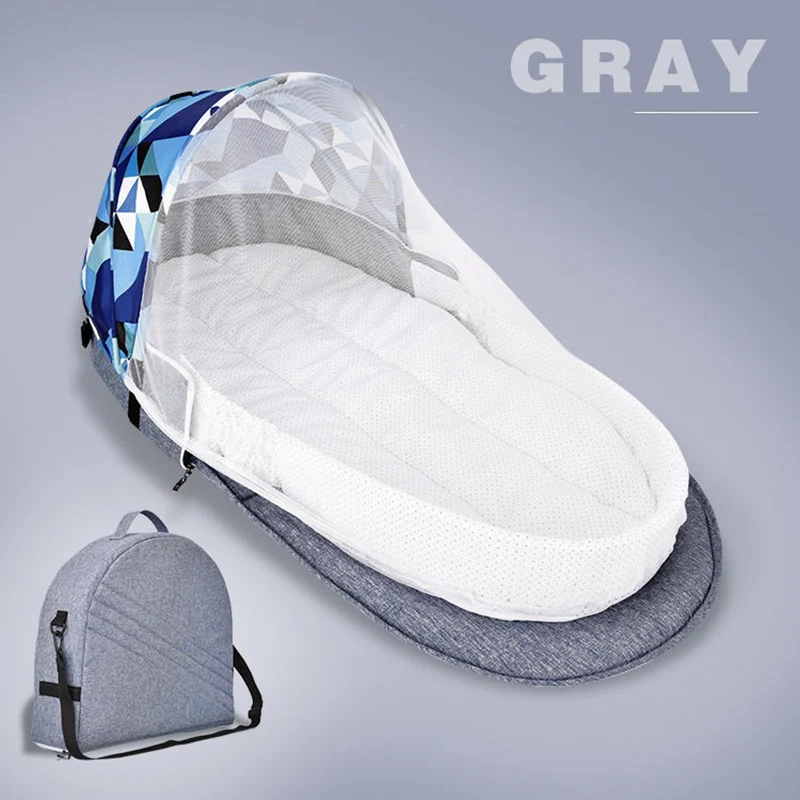 

2019 New Baby Travel Portable Crib Baby Nest Child Supplies Newborn Multi-function Folding Bed Folding Chair Portable Bed