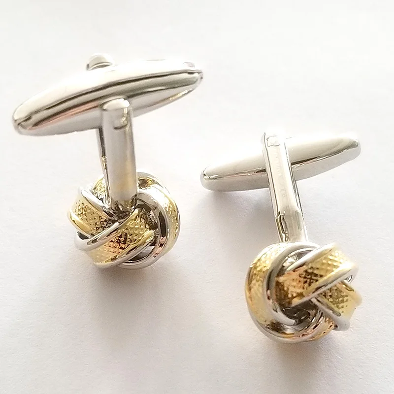 

2018 New Mens Elegant Knot Shirt Cufflinks Fashion Exquisit Gemelos Cuff Button Quality Buniness Wedding Shirt Gifts Cuff link