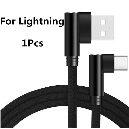 Egeedigi для TYPE-C/Lightning Кабель USB зарядное устройство Шнур USB кабель для зарядки для iPhone Xs Max XR X 7 Plus samsung huawei короткий провод - Цвет: For Lightning 1Pcs