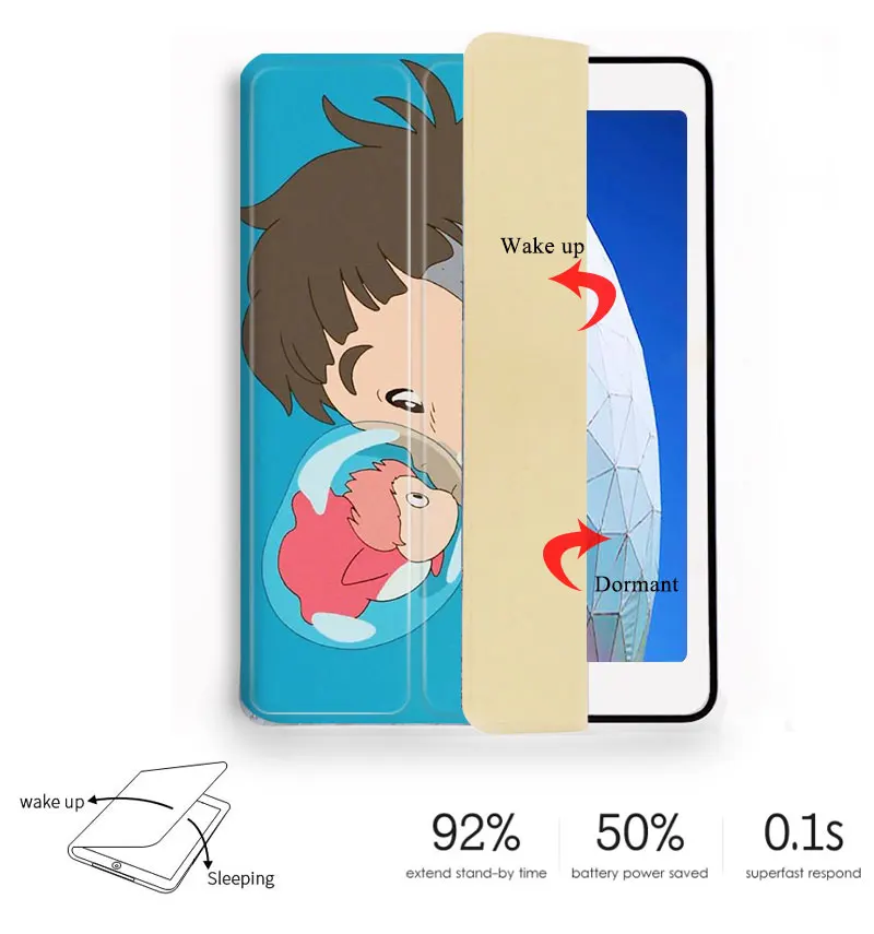 Японский мультфильм, чехол-книжка на магнитной застежке Чехол для iPad Pro 9,7 air 10,5 11 12,9 Air2 мини на возраст 2, 3, 4, 5, чехол для планшета для iPad 9,7
