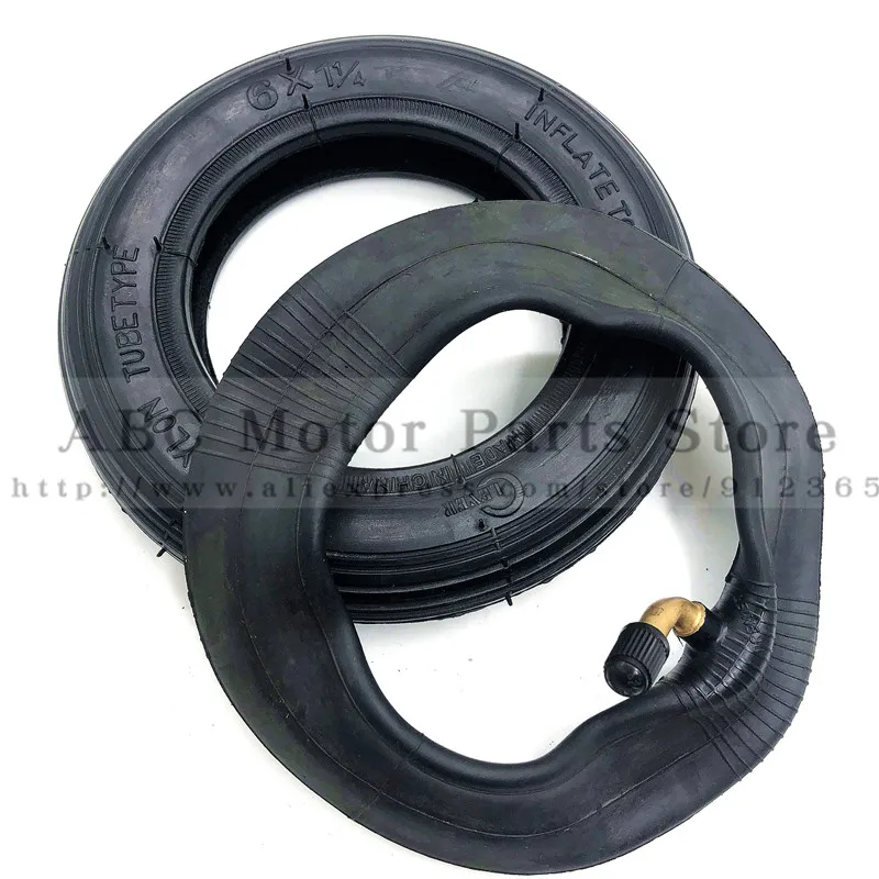 Motorcycle 6x1 1/4 tyre 150MM Scooter Inflation Wheel Aluminium Hub Inner Tube Electric Scooter 4 Inch Rims 6inch Pneumatic Tire tyre inner tube