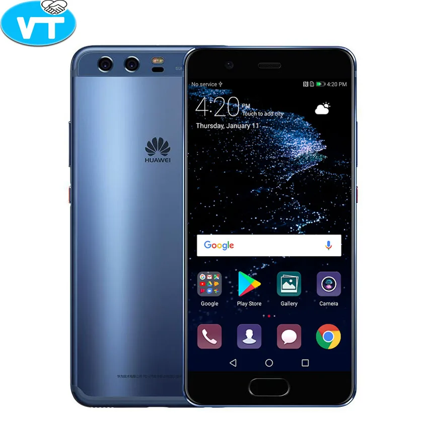 Original Huawei P10 4G LTE Kirin 960 Octa Core 4GB RAM 64GB ROM 5.1"1920x1080 FHD Dual Rear Camera Fingerprint NFC