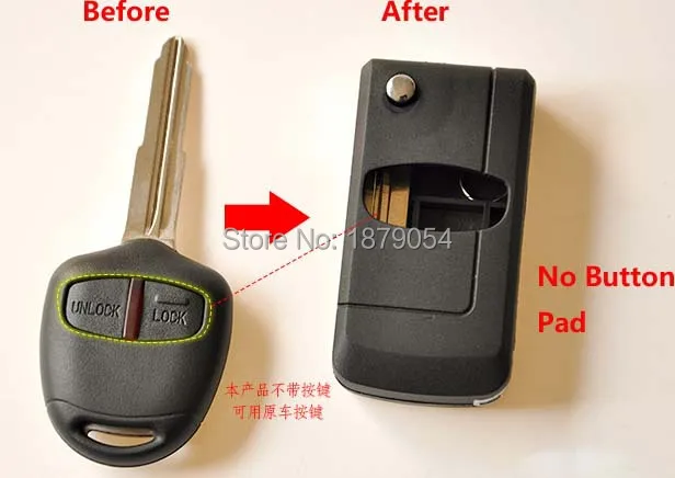 2 Button Right Mitsubishi Modified key shell 2 Buttons For Mitsubishi Jin Hyun Jin Chang Grandis Outlander (7).jpg