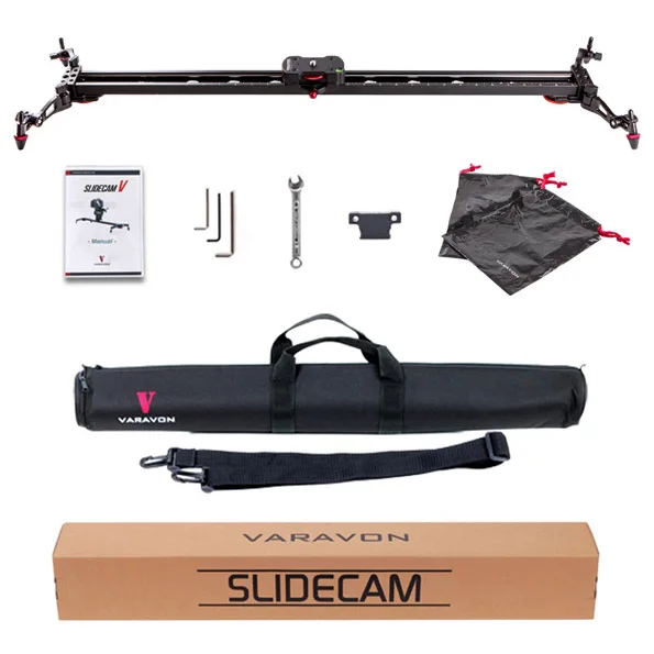 varavon 60cm Camera Track Dolly Slider Rail System for Nikon Sony Stabilizing Movie Film Video Making Photography DSLR Camera