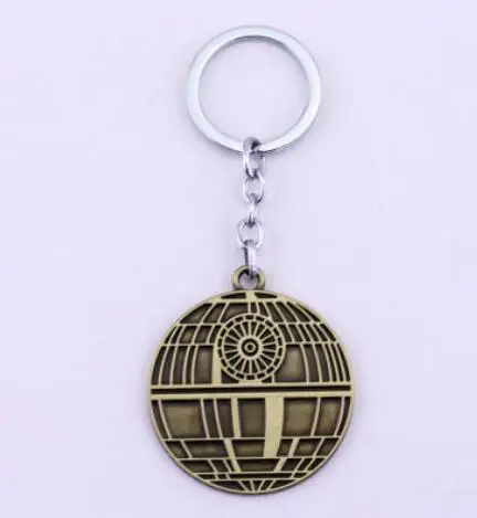 Star Wars Spaceship Keychains Toys Model Keychain Death Star BB8 Slave 1 Collectables Metal Keychains Keyring - Цвет: death star 1
