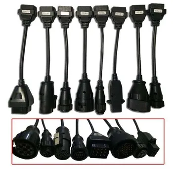 

2pcs/lot truck Cables sold together for mvdiag Trucks cables adapter diagnostic tool cdp vd ds150e cdp obd2