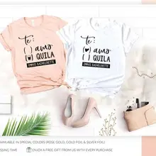 OKOUFEN Te Amo футболка для невесты вечерние футболки подружки