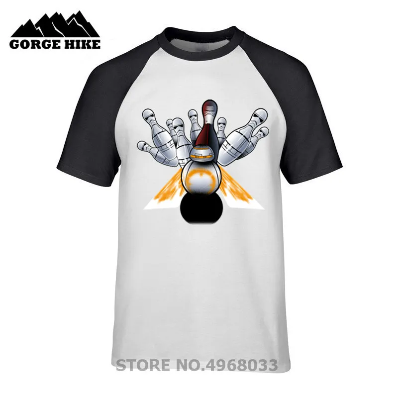 

2019 Hot Sale New Fashion Darthworks Design Bowling Print T-shirt men Star wars Short Sleeve Hipster bowling awesome Cool tshirt