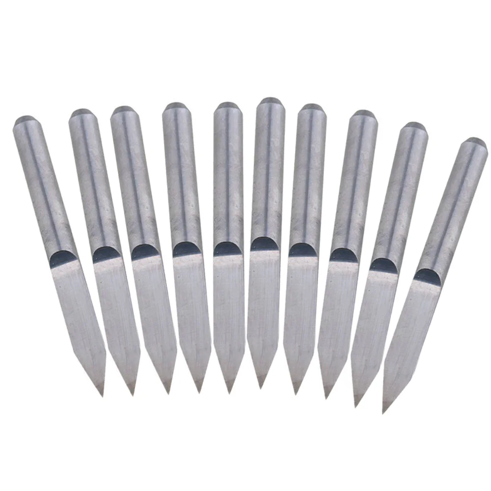 

Useful 10Pcs 45 Degree 0.1mm Carbide Engraving Bits CNC Router Tool For PCB Board