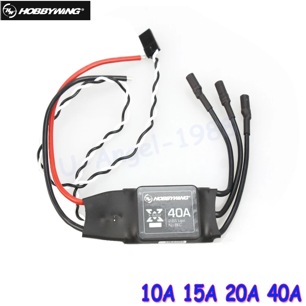 1 шт. 100% HOBBYWING xrotor 10A 15A 20A 40A безщеточный esc 2-3 S Скорость Управление для DJI RC quadcopter
