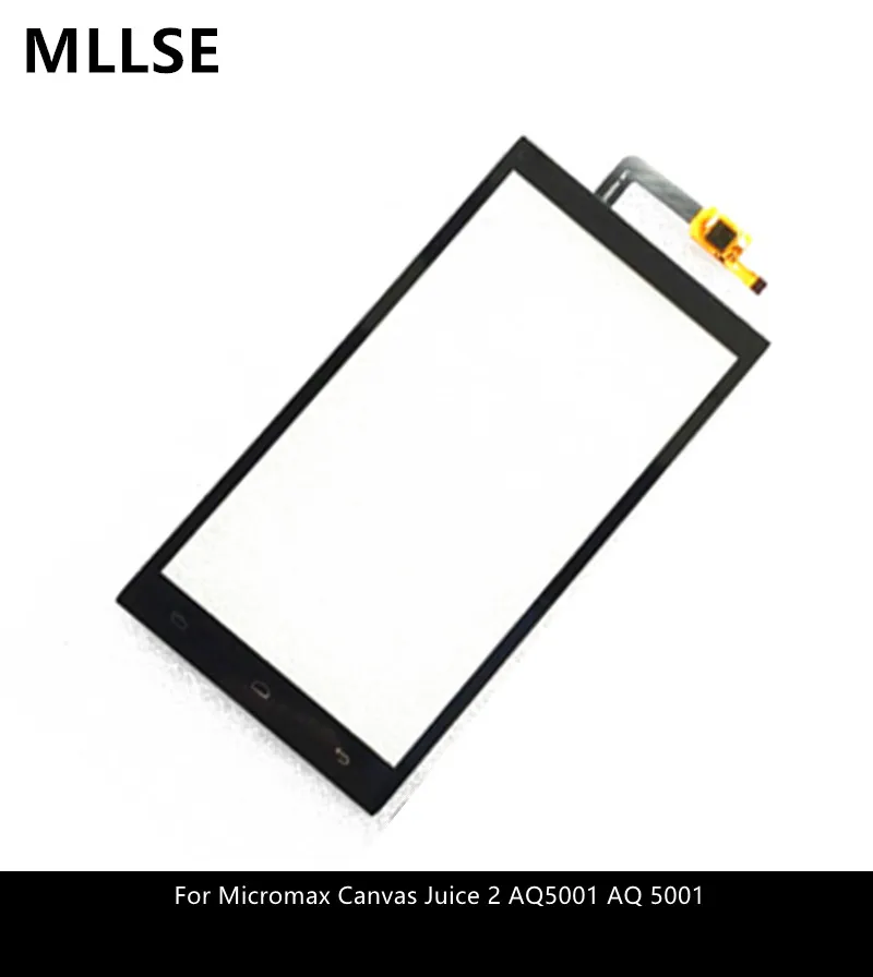 Черный сенсорный экран для Micromax Canvas Juice 2 AQ5001 AQ 5001 дигитайзер сенсорная стеклянная
