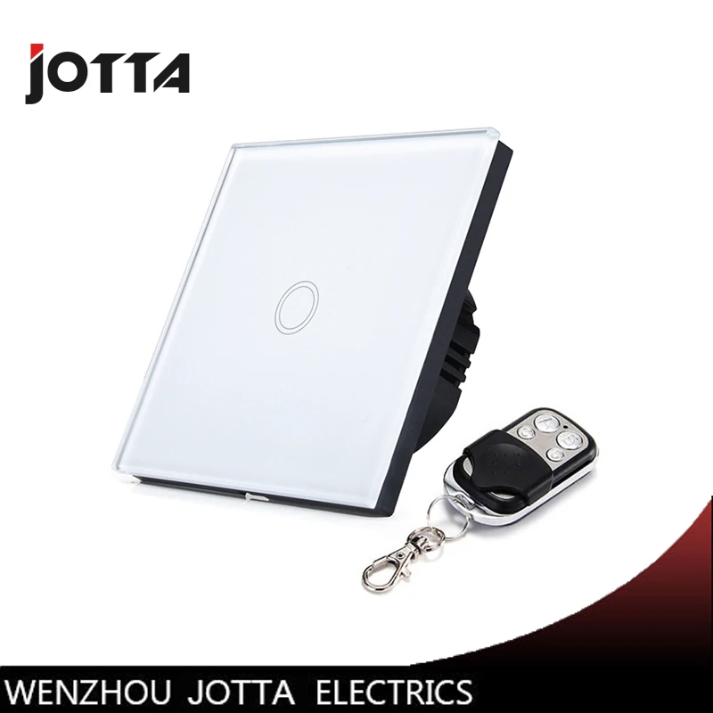 

Smart home touch switch Single fire line RF 433Hz Remote wall switch 5A 220V EU Standard 1 gang 1 way Touch Switch