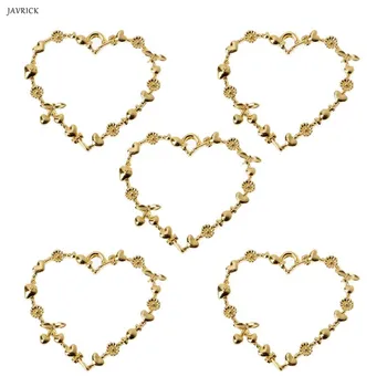 

5Pcs Sweet Heart Blank Resin Frames Pendant Open Bezel Setting Jewelry Making