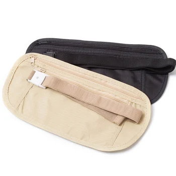 

Hot Sale Cloth Travel Pouch Hidden Wallet Passport Money Waist Belt Bag Small Secret Security Useful Travel Bag