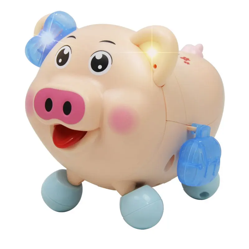 

Plastic Light Emitting Rope Pig Small Child Toys Entertainment Music Dancing Lovely Rotating Education Piggy Cool Electric