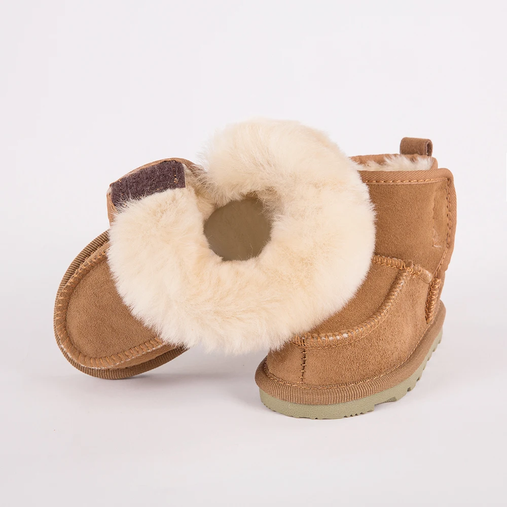 childrens fur lined waterproof boots