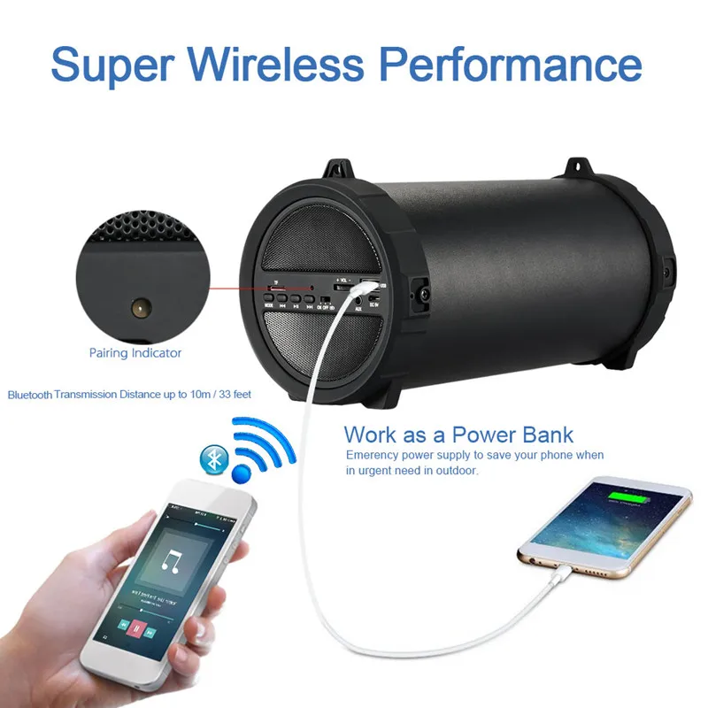 Wlngwear Multifu беспроводной глубокий бас Bluetooth открытый динамик запасные аккумуляторы