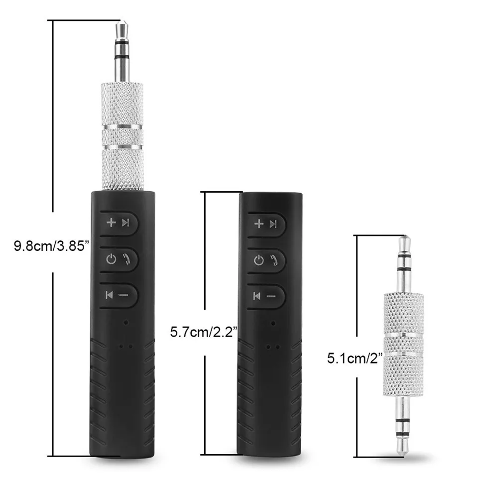 Wireless Car Bluetooth Aux Audio Receiver Adapter 4.1 Bluetooth Hands Free Car Kit 3.5mm jack Bluetooth Handsfree Music Receiver (5)