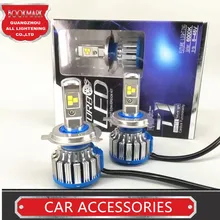 H4 фар автомобиля высокой Мощность Авто H4-3 Hi/lo HB2 9003 высокая низкая 40 Вт X2 белый 6000 К лампа Repalcement би ксеноновые фары