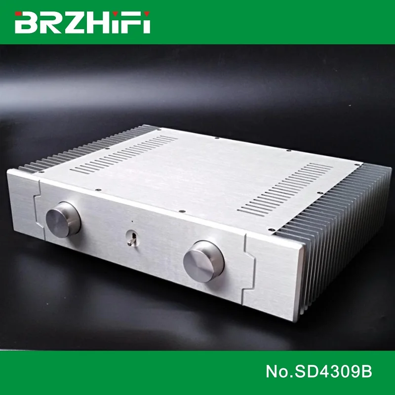 BRZHIFI SD4309B алюминиевый чехол с двойным радиатором для усилителя мощности