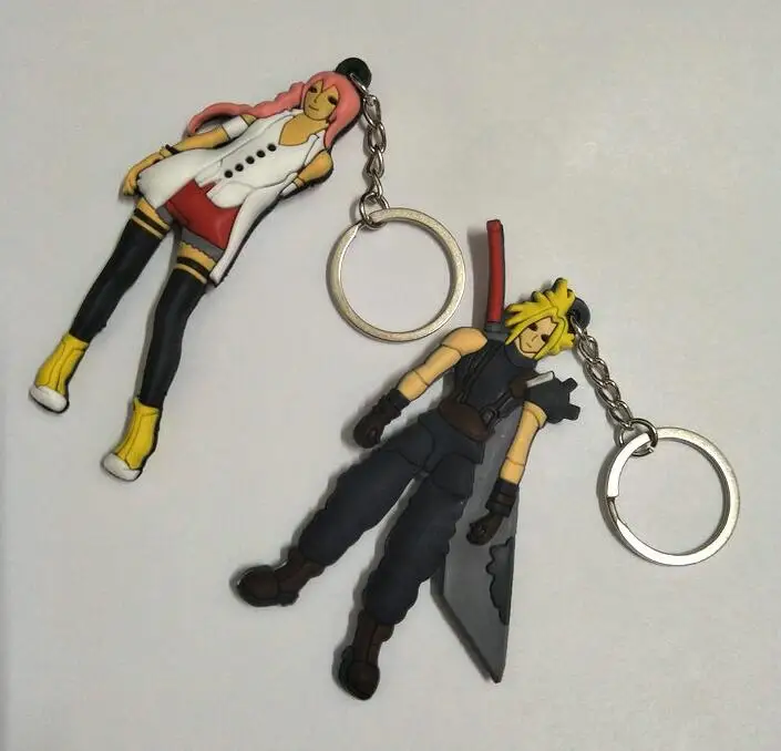 

final fantasy PVC Parts & Accessories pendant anime decoration unisex bag chain pendants key chain key chainsgift