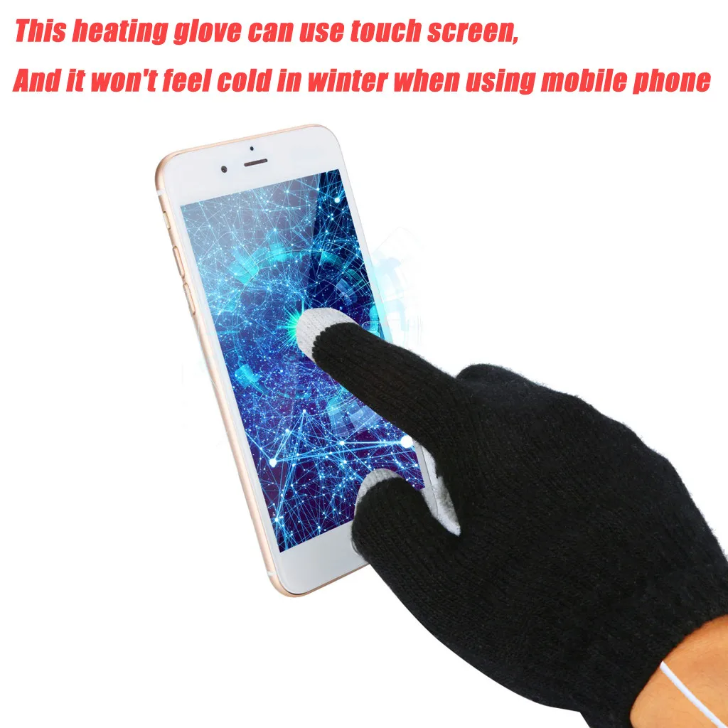 Зимние женские перчатки для женщин Наручные Фитнес варежки телефон сенсорный смартфон открытый с подогревом стильный ручной Ганц Femme J10