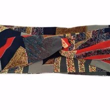 T185016 новейшая хорошая эластичная хлопковая модная КОМБИНИРОВАННАЯ печать, очаровательная и удобная лента для волос с тюрбаном