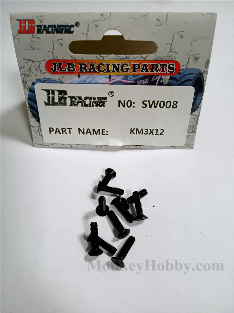 10PCS JLB SW005 PM3X8mm Screw CHEETAH 11101 21101 1//10 RC Car Parts