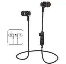 Novo fone de Ouvido Bluetooth Sem Fio Fones De Ouvido Bluetooth Esportes Neckband fone de Ouvido Ímã com solt cartão do TF para o iphone Samsung