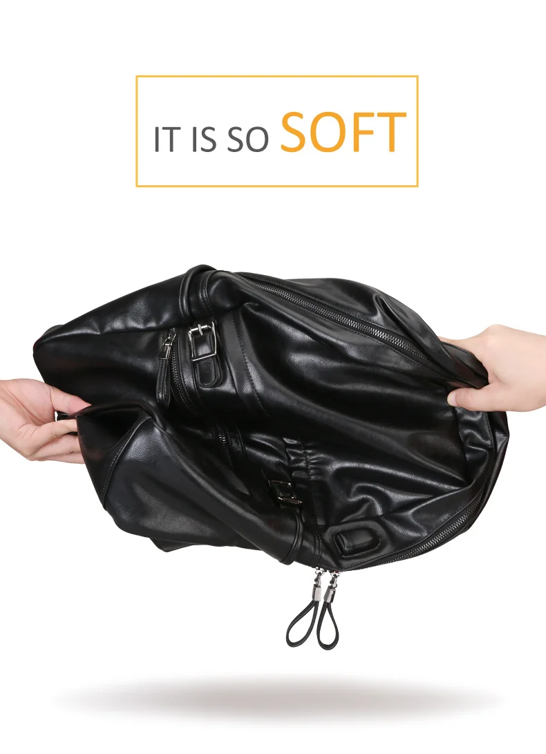 MS брендовый винтажный рюкзак из искусственной кожи, школьный рюкзак для колледжа, водонепроницаемый деловой рюкзак для ноутбука, черный рюкзак Mochila 569