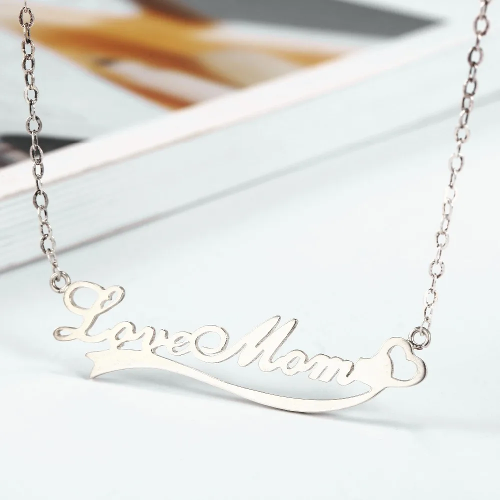 Wholesale Personalized Name Necklaces Women Necklace & Pendant Stainless Steel Custom Nameplate Necklace Jewelry Birthday Gift (2)