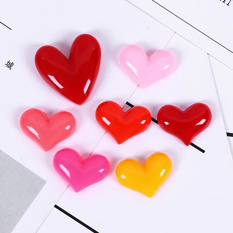 

Simulation Heart-shaped Polymer Clay Lizun Charms for Slime Kit To Make Additives In The Slide Slime Supplies Resin Material Toy
