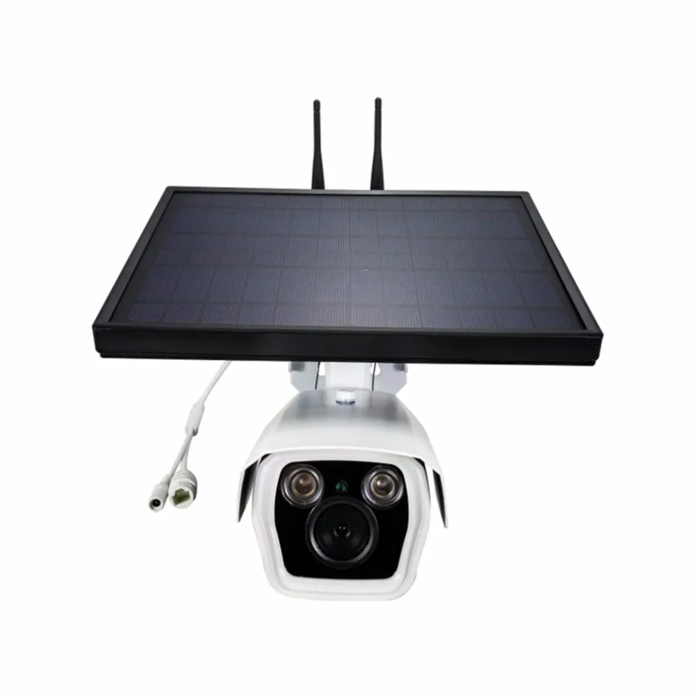 

P9S-2 1080P HD 4G&Wifi IP Camera Infrared Night Vision Surveillance Web Cam Solar Household Alarm System for Apple for Android