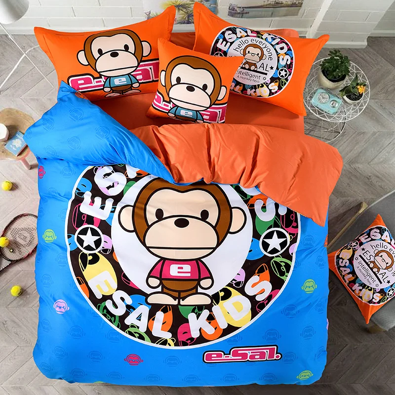 Character Fashion Cartoon Monkeys 3Pcs/4Pcs 100cotton AB version of
