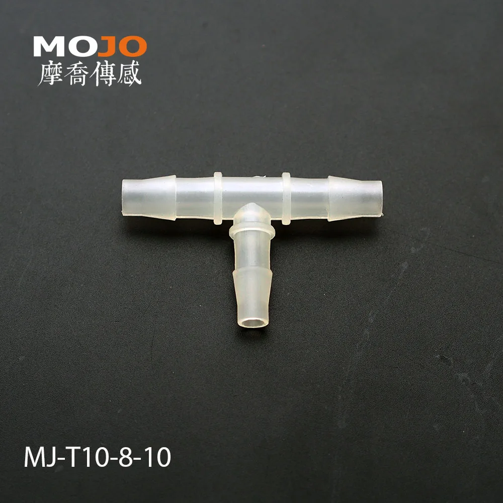 

2019 Free shipping!! MJ-T10-8-10 Reducing multiple tee hose connector 10 mm to 8mm barbed type connectors (10pcs/lots)
