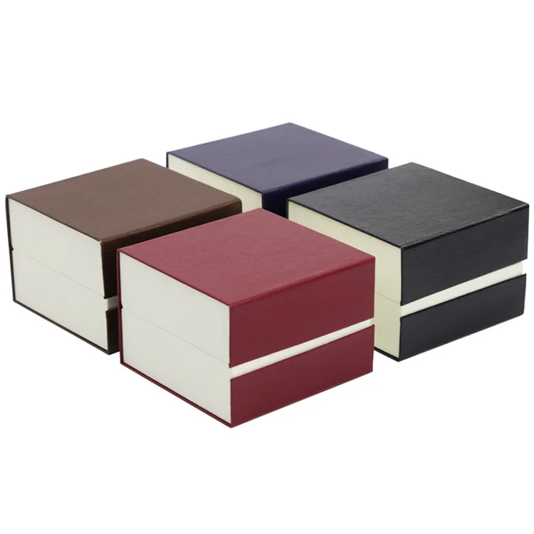 

Single Watch 4 Color Box Wine Red, Dark Blue, Black, Coffee Estojo Para Relogio